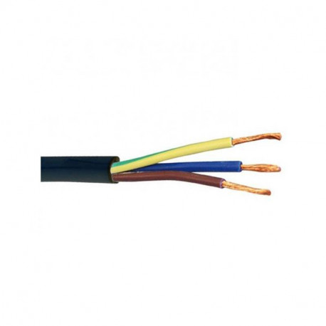 [CBL-M-3G2.5-NG] Mt. CABLE MANGUERA RV-K 0.6/1kV 3G2.5mm2 PVC NEGRO CPR