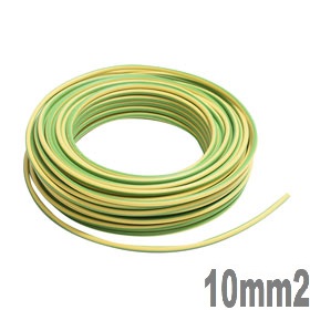 Mt. CABLE ELECTRICO 07Z1-K 10mm2 AMARILLO/VERDE LIBRE HALOGENOS CPR