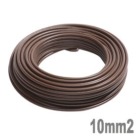 Mt. CABLE ELECTRICO 07Z1-K 10mm2 MARRON LIBRE HALOGENOS CPR
