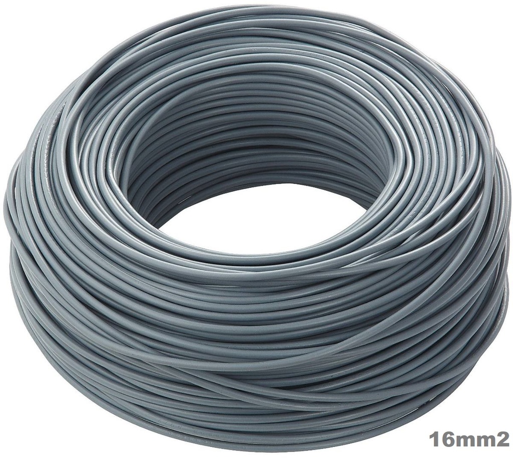 Mt. CABLE ELECTRICO 07Z1-K 16mm2 GRIS LIBRE HALOGENOS CPR