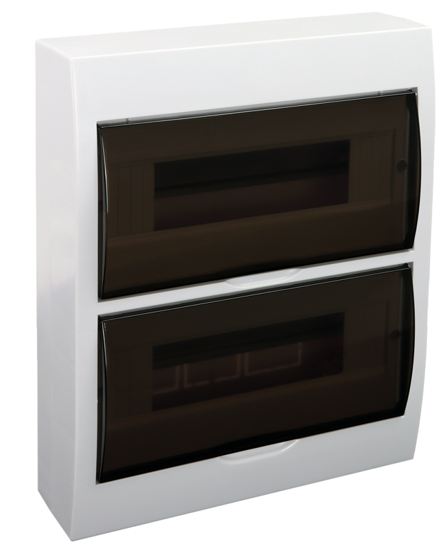 [CUA-RHD624] CUADRO SUPERFICIE RHENES RHD6 24MOD ABS IP40 PTA. SEMITRANS.