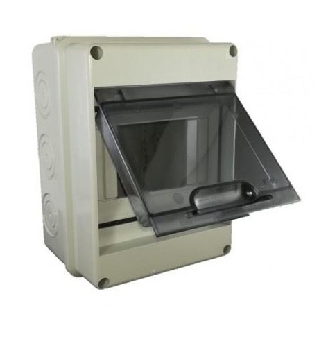 [CUA-RHHT5] CUADRO SUPERFICIE RHENES RHHT 5MOD ABS IP65 PTA. SEMITRANS.