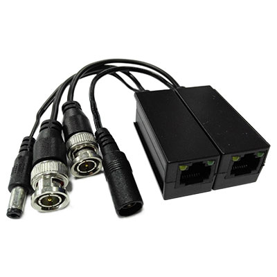 KIT 2uds BALUN UTP RJ45 VIDEO+ALIM. HDCVI/TVI/AHD hasta 4MP