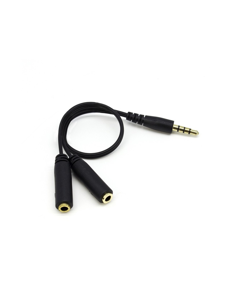[SON-CBL-JACK-2JACK] CABLE SONIDO JACK MACHO - 2 JACK HEMBRA 1.5M