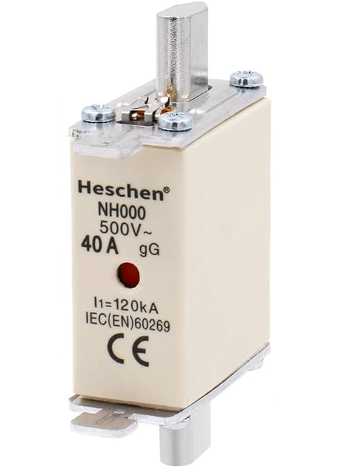 [FUS-NH00-40A] FUSIBLE NH00 40A CLASE gG