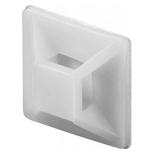 BASE BRIDA AUTOADHESIVA SAP 101 21x21mm BLANCA