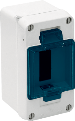 CUADRO DE SUPERFICIE ESTANCO IP54 3mod PTA. TRANSLUCIDA SOLERA