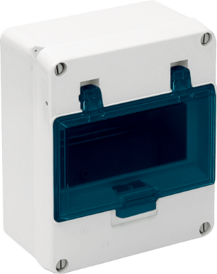 CUADRO DE SUPERFICIE ESTANCO IP54 6mod PTA. TRANSLUCIDA SOLERA