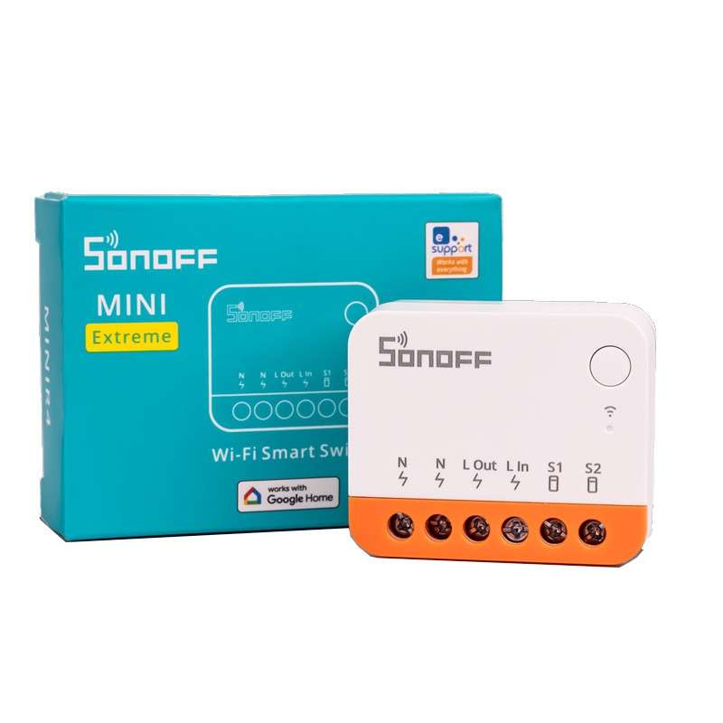 [SONOFF-MINIR4] SONOFF MINIR4 2CH SMART HOME EXTREME (GOOGLE-ALEXA) 100-240V 10A 2200W(RESISTIVA)