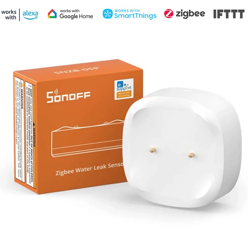 [SONOFF-SNZB-05P] SONOFF SNZB-05P ZIGBEE 3.0 SENSOR INUNDACION CON CABLE (ZIGBEE BRIDGE NECESARIO)
