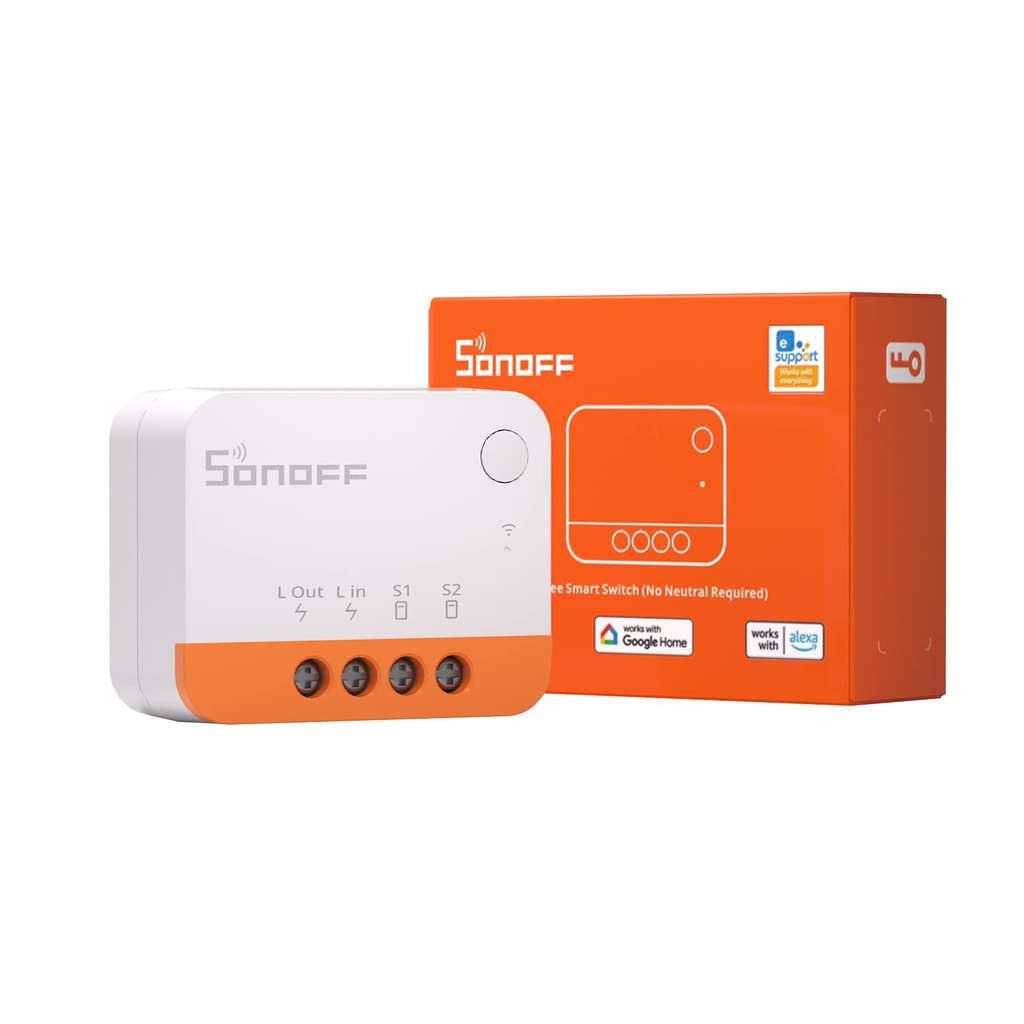 [SONOFF-ZBMINI] SONOFF ZBMINI-L2 ZIGBEE 3.0 1CH SIN NEUTRO SMART SWITCH (PULS S1-S2) 230VAC 6A