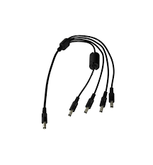 [VIG-CON-JACKX4] CABLE DISTRIBUCION ALIMENTACION DC JACK 1 ENTRADA MACHO ESPECIAL A 4 MACHOS (PULPO) PARA DVR