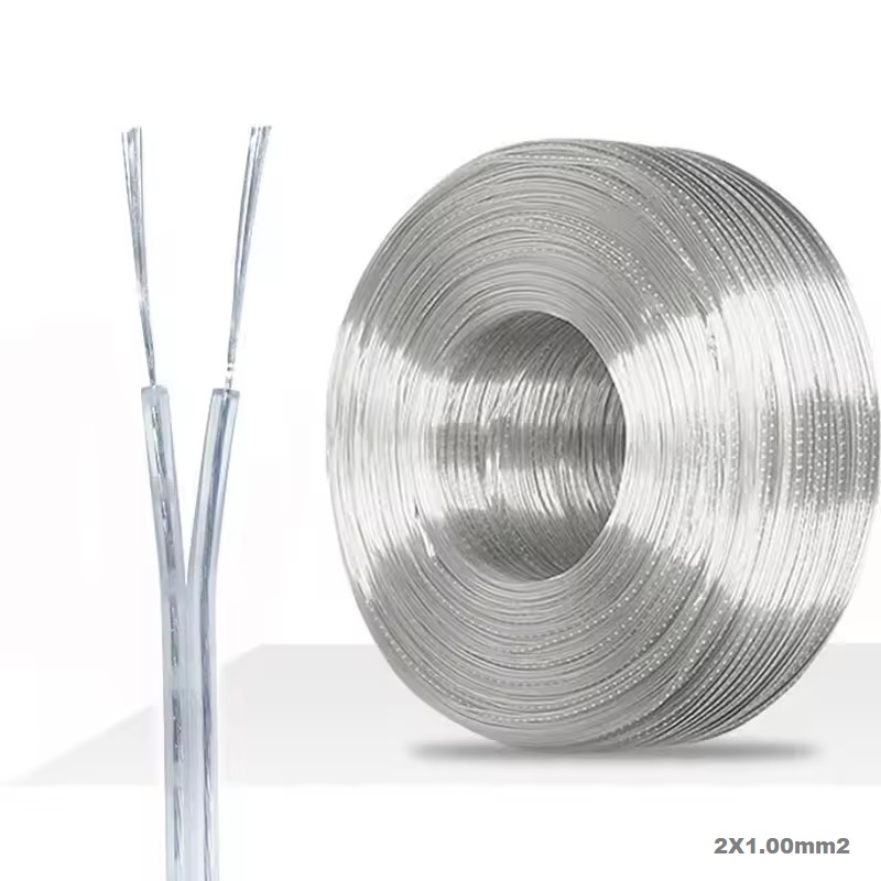 [CP1.00TR] Mt. CABLE PARALELO AUDIO 500V 2x1.00mm2 TRANSPARENTE