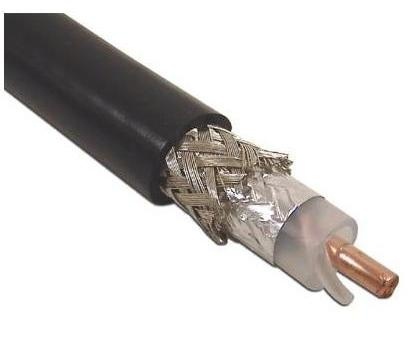 CABLE COAXIAL RG6 TV 6.7MM Cu-Al NEGRO
