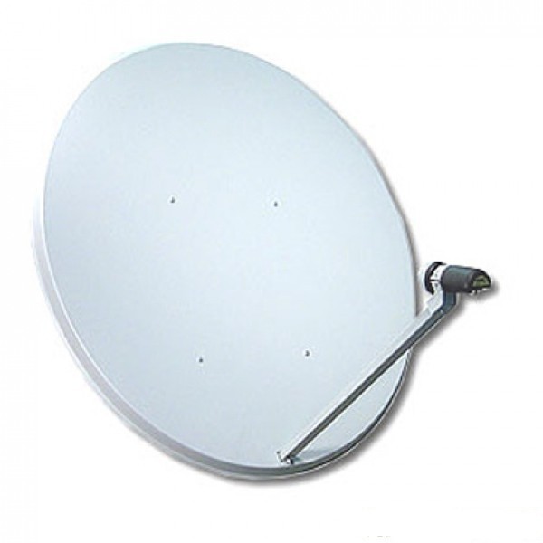 [TV-ANT-P-110] KIT PARABOLICA ALUMINIO OFFSET 110CM CON LNB UNIVERSAL Y SOPORTE PSP50