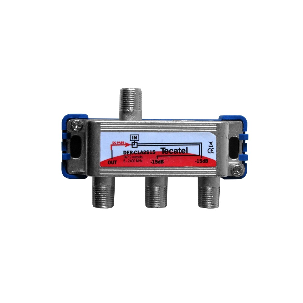 [TV-DER-2S-15] DERIVADOR SERIE CLASS A 2 SAL. 15dB CONECTOR ¨F¨
