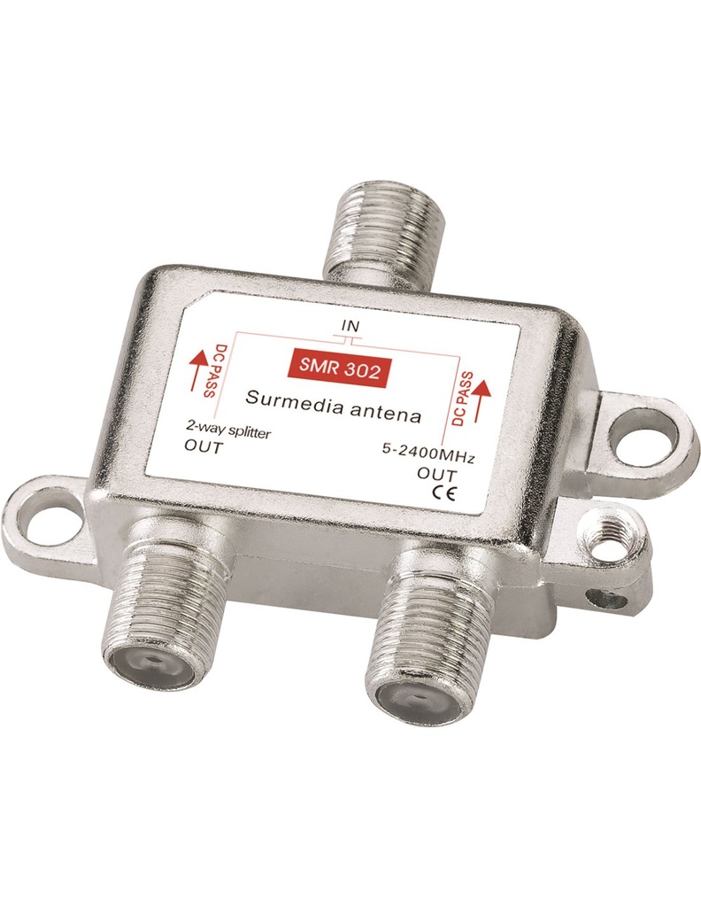 [TV-REP-2S] AS 2 REPARTIDOR C-A TV 5-2400MHz 2 SALIDAS CON F