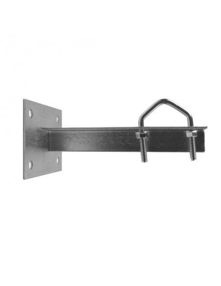 [TV-SOP-TP01783] SOPORTE DE MASTIL A PARED CON GARRA 300mm