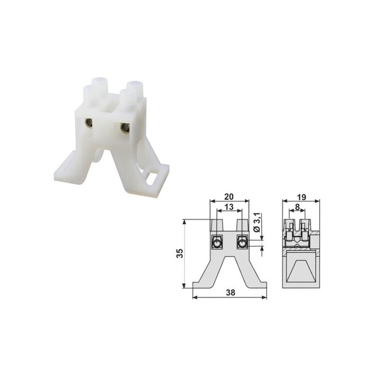 REGLETA CONEXION PARA TUBOS FLUORESCENTES