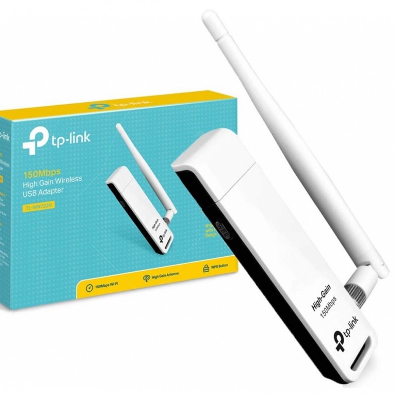 [INF-TL-WN722N] TP-LINK ADAPTADOR USB WIRELESS N 150MBps ALTA GANANCIA