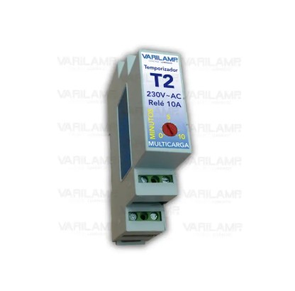 [VAR-T2] MINUTERO CARRIL DIN 10A MULTICARGA 3s-10min