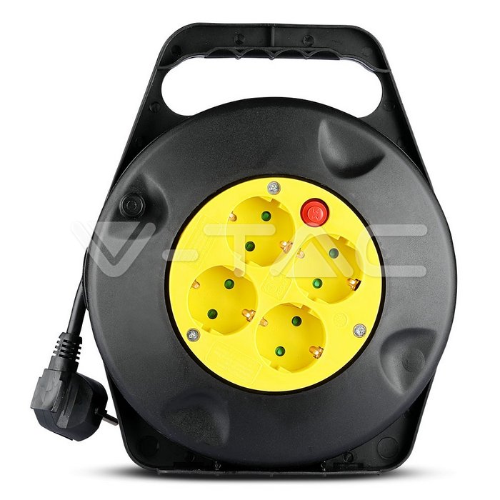 ENROLLACABLES 4x2P+T 16A SCHUKO 3x1.5mm2 10mts