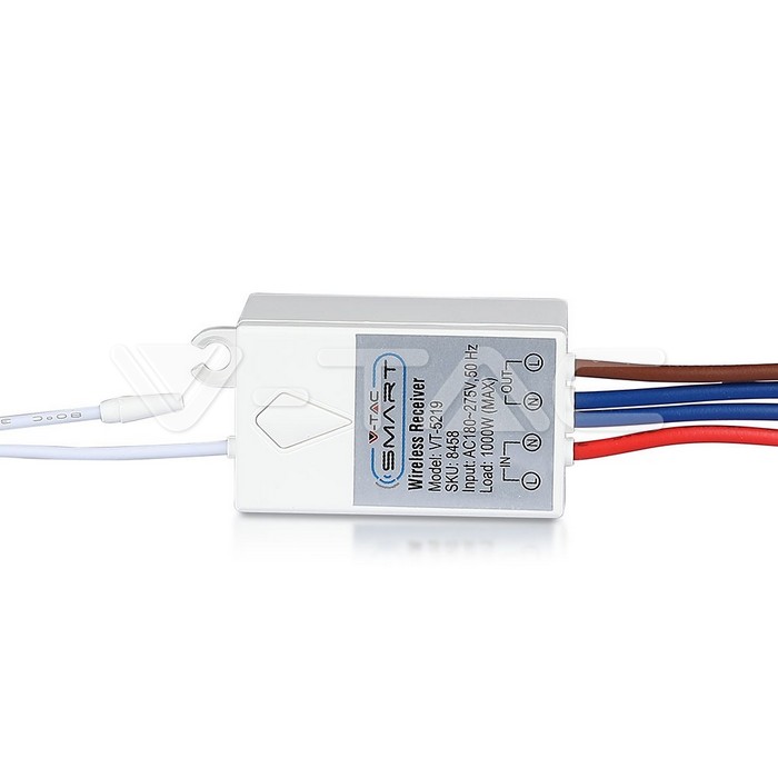 RECEPTOR RF IP20 1000W V-TAC COMPATIBLE 8460/8463