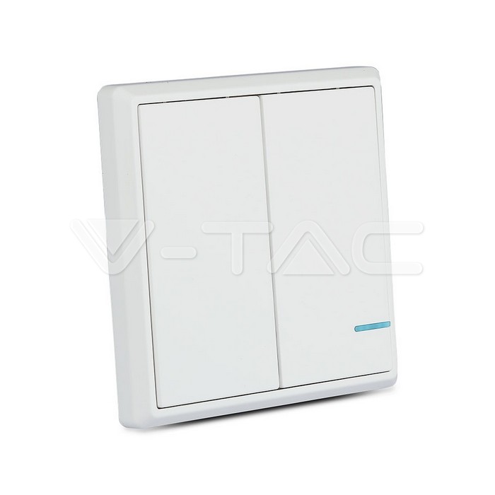 INTERRUPTOR DOBLE DE SUPERFICIE WIRELESS IP54 DE 1 TECLA PARA SWITCH 8458