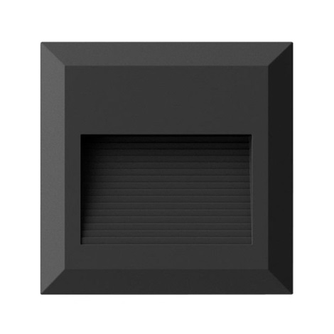 [BAL-VT-1323] 211323 BALIZA CUADRADA NEGRA SUPERFICIE 3W 110lm 3000K IP65 V-TAC