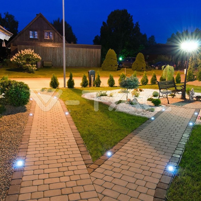 [FS-VT-7515] FOCO UPLIGHT EMPOTRADO SUELO GU10 IP65 Ø110x120mm