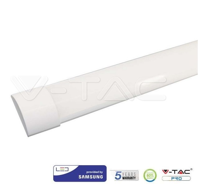 20352 REGLETA LED 40W 4800lm 6500K 120CM 110º V-TAC PRISMATIC SAMSUNG PRO