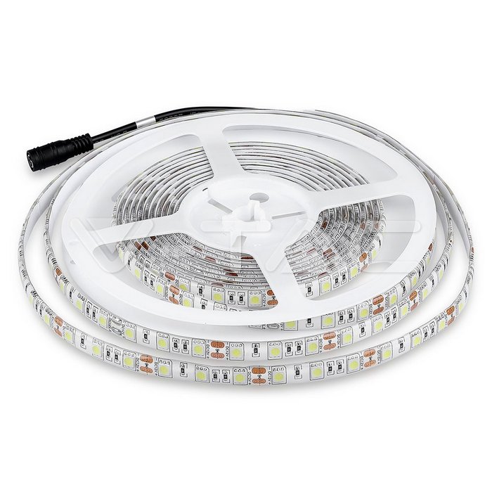 212155 TIRA LED 5Mt SMD5050 60P IP65 12VDC 54W RGB (10.8W/m) V-TAC