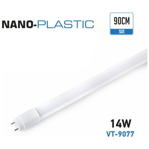 TUBO LED T8 14W 4K LUZ NEUTRA 0.90CM 1200LM 160º IP20 NANOPLASTIC V-TAC