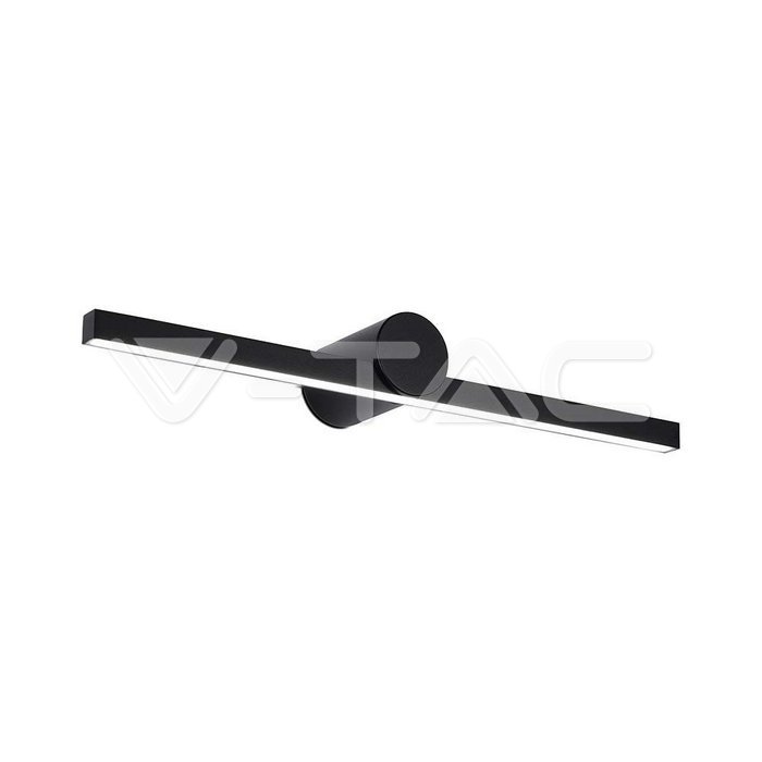 [APL-VT-405841] APLIQUE BAÑO/ESPEJO NEGRO 10W 4000K 1530lm 180º IP65 610x100x75mm