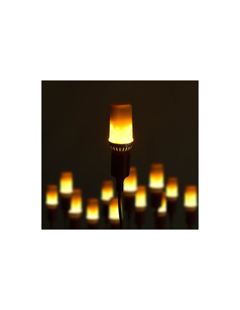 [E27-LLAMA-4W] BOMBILLA LED EFECTO LLAMA E27 4W 25H ULTRA-CALIDO