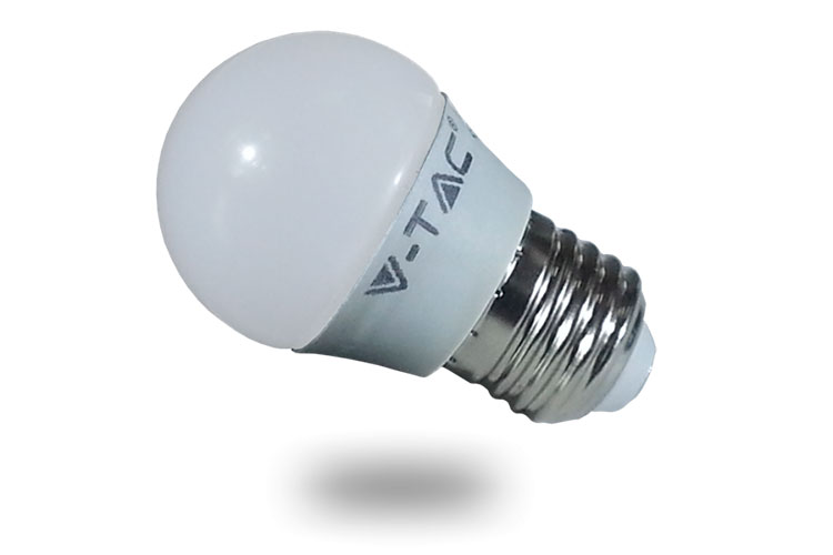 [E27-ESF-4W-4] BOMBILLA E27 G45 4W 4K LUZ NEUTRA 320LM 200º IP20