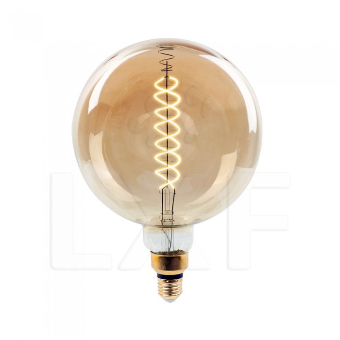 [E27-G200-8W-VIN-DI] BOMBILLA GLOBO G200 E27 8W 500lm 2000ºK DIMMABLE AMBERGLASS