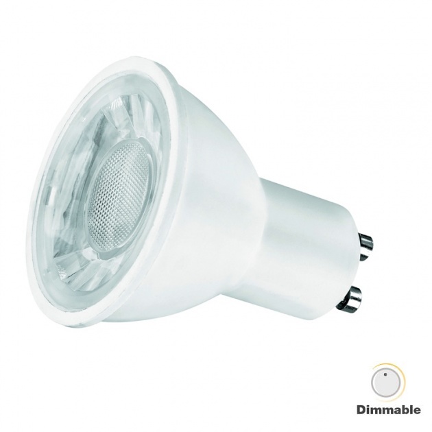 [GU10-7W-DIM-4] BOMBILLA LED DICROICA MR16 GU10 7W 4K LUZ NEUTRA 500lm 110º DIMMABLE OPAL