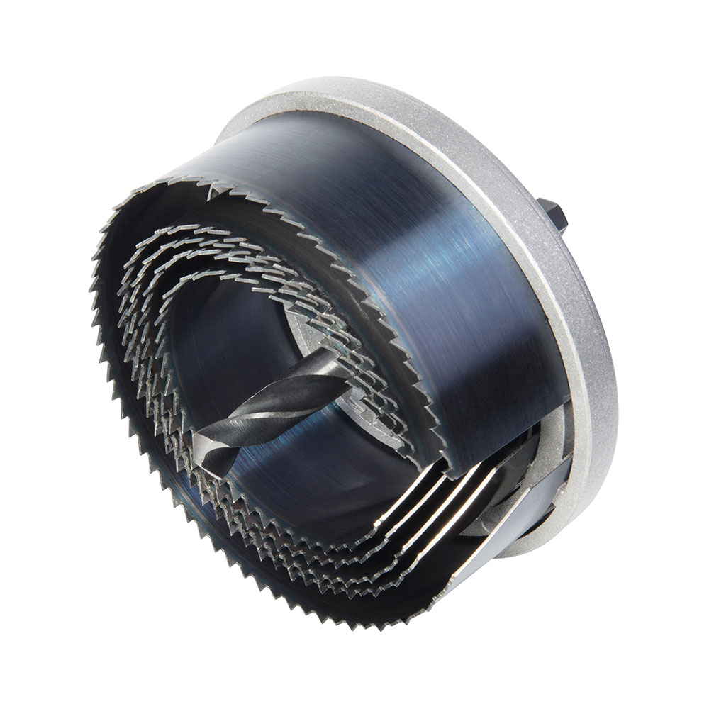 [BRO-COR-82542] SET DE 5 CORONAS DE LAMINA CON BROCA CENTRAL 8MM WOLFCRAFT