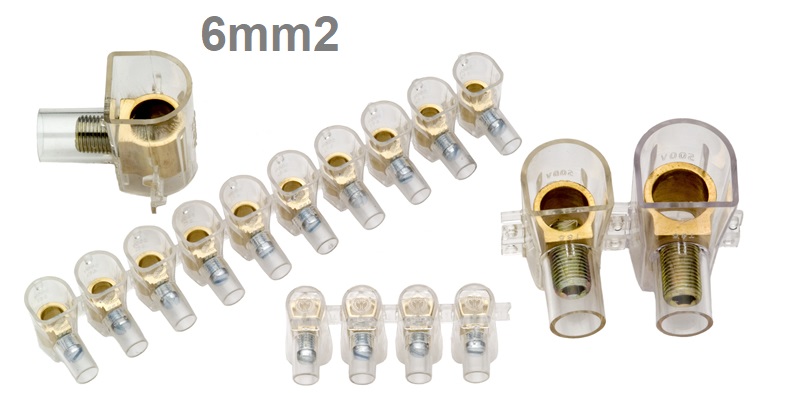 REGLETA CONEXION TRANSP. P/CABLE 6MM SYSTEMBOX