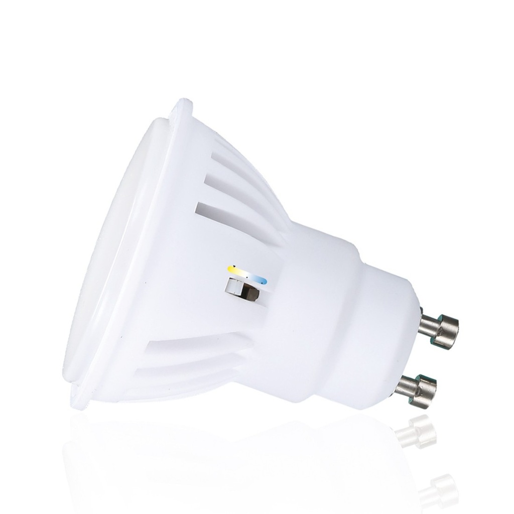 BOMBILLA LED GU10 8W CCT SWITCH 3/4/6K 700-750lm 120º PF>0.50 CRI>80 100OFF 15H