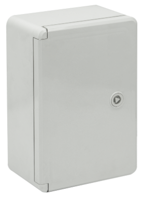 ARMARIO DE SUPERFICIE PVC CON PLACA METAL LLAVE TRIANGULAR IP65 200x300x130mm