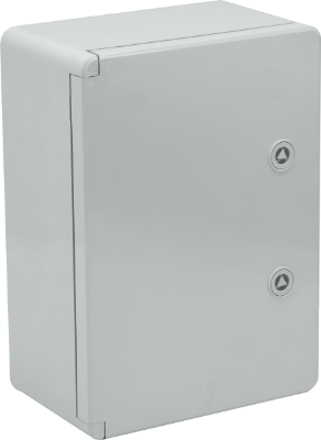 [CUA-SOL-MB253515UV] ARMARIO DE SUPERFICIE PVC CON PLACA METAL LLAVE TRIANGULAR IP65 250x350x150mm