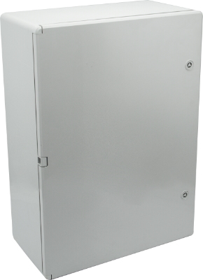 [CUA-SOL-MB507025UV] ARMARIO DE SUPERFICIE PVC CON PLACA METAL LLAVE TRIANGULAR IP65 500x700x250mm