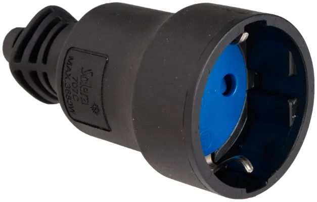 [CLA-SOL-707C] BASE AEREA CAUCHO 16A 250V T/TL 4,8mm NEGRA 707C SOLERA