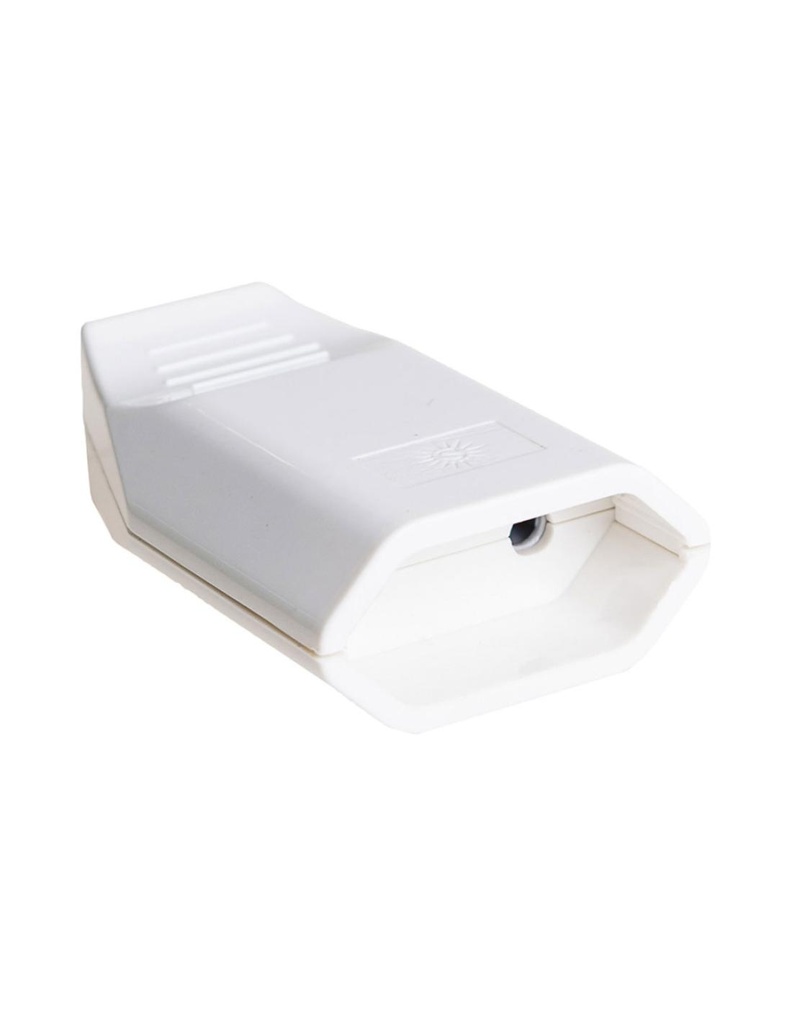 [42013] BASE AEREA HEMBRA 10A 250V BLANCA SOLERA 7627