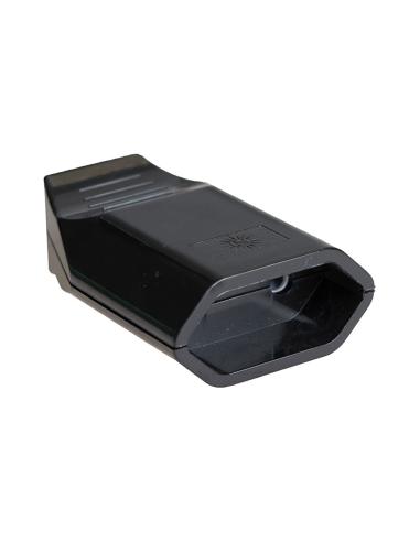 BASE AEREA HEMBRA 10A 250V NEGRA SOLERA 7627N