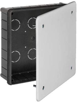 CAJA REGISTRO Y DERIVACION DE EMPOTRAR 200X200X65mm TAPA CON TORNILLOS