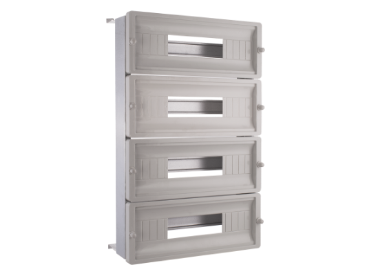 [CUA-SOL-MB-CH406020] CHASIS CON GUIA DIN Y TAPA APARAMENTA PARA MB406020 4 FILAS 68mod