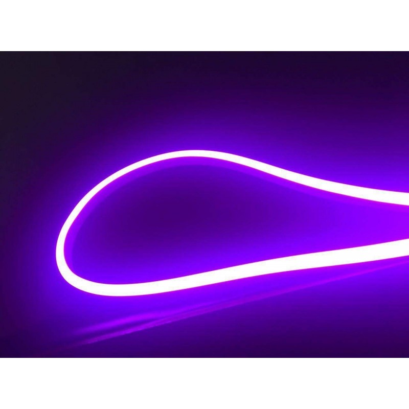 TIRA LED NEON FLEX 10W/m 12VDC MORADO/FUCSIA IP67 120P 6X12mm SMD2835 NE1265-VT